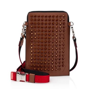 Christian Louboutin Loubilab Classic Usnje Pouches Pouches Moški Rjave | SI-06795