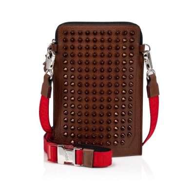Christian Louboutin Loubilab Classic Usnje Pouches Pouches Moški Rjave | SI-23873