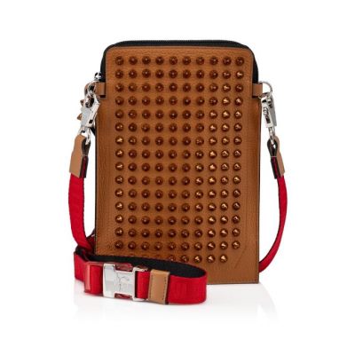 Christian Louboutin Loubilab Classic Usnje Pouches Pouches Moški Rjave | SI-60886