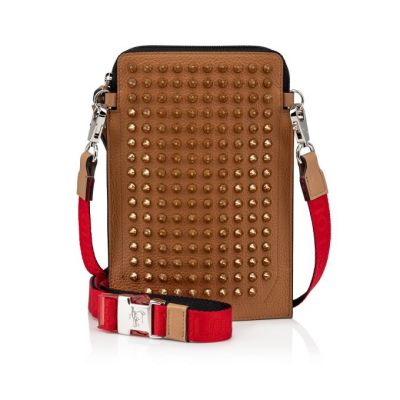 Christian Louboutin Loubilab Classic Usnje Pouches Pouches Moški Rjave | SI-94553