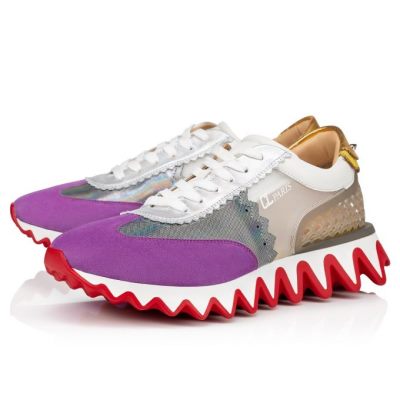 Christian Louboutin Loubishark Flat Vv/Clf Lame/Cl Version Pvc Sneakers Superge Moški Večbarvni | SI-37955