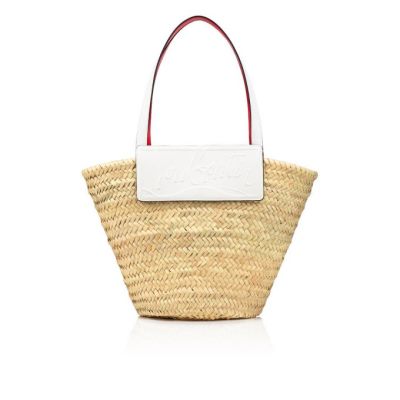 Christian Louboutin Loubishore Creative Fabric Basket Basket Ženske Bele | SI-73462