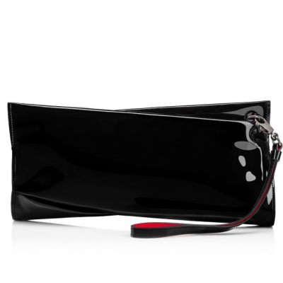 Christian Louboutin Loubitwist Clutch Classic Usnje Pouches Pouches Ženske Črne | SI-15123