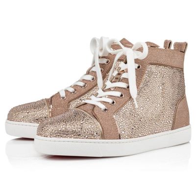 Christian Louboutin Louis 000 Version Courtisane Strass Sneakers Superge Ženske Bež | SI-52850