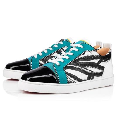 Christian Louboutin Louis Junior Orlato Cotton Sneakers Superge Moški Večbarvni | SI-98689