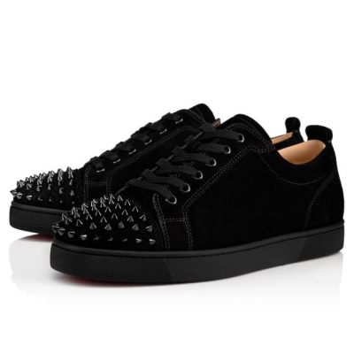 Christian Louboutin Louis Junior Sp 000 Veau Velours Sneakers Superge Moški Črne | SI-66025