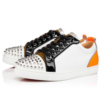Christian Louboutin Louis Junior Spikes Orlato Creative Fabric Sneakers Superge Moški Večbarvni | SI-62688
