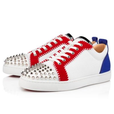 Christian Louboutin Louis Junior Spikes Orlato Creative Fabric Sneakers Superge Moški Večbarvni | SI-66210