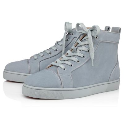Christian Louboutin Louis Orlato 000 Brest Veau Velours Sneakers Superge Moški Svetlo Modre | SI-11669