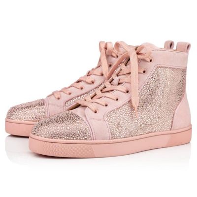 Christian Louboutin Louis Orlato 000 Dolce/Silk Strass Sneakers Superge Moški Roza | SI-34949