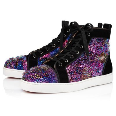Christian Louboutin Louis Orlato Bling Bang Version Strass Sneakers Superge Moški Večbarvni | SI-37202