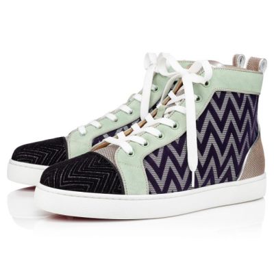 Christian Louboutin Louis Orlato Creative Fabric Sneakers Superge Moški Večbarvni | SI-34827