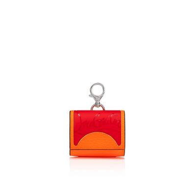 Christian Louboutin M Grilou Airpods Case Creative Usnje Pouches Pouches Moški Rdeče Oranžne | SI-68920
