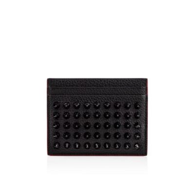 Christian Louboutin M Kios Creative Usnje Card Holder Card Holder Moški Črne | SI-58677