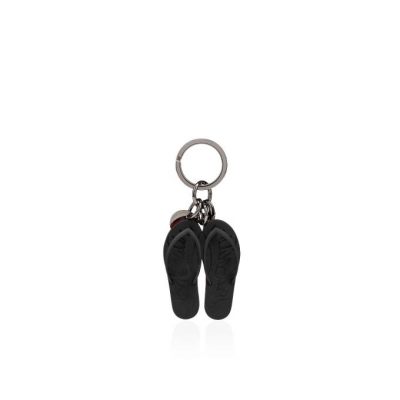Christian Louboutin M Loubiflip Keyring Plastic Finish Keyrings Obesek Za Ključe Ženske Črne | SI-42009
