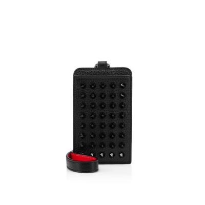 Christian Louboutin M Miloucah Classic Usnje Card Holder Card Holder Moški Črne | SI-30308
