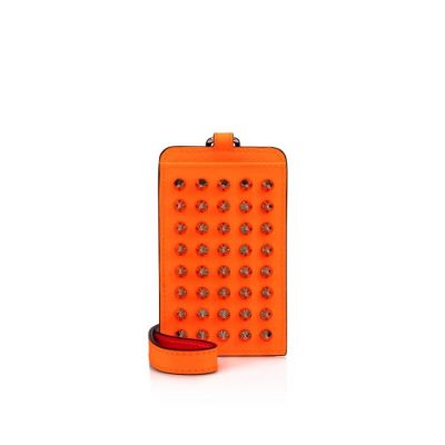 Christian Louboutin M Miloucah Creative Usnje Card Holder Card Holder Moški Oranžne Srebrne | SI-23971