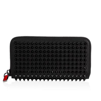Christian Louboutin M Panettone Wal Classic Usnje Wallets Denarnice Ženske Črne | SI-28901