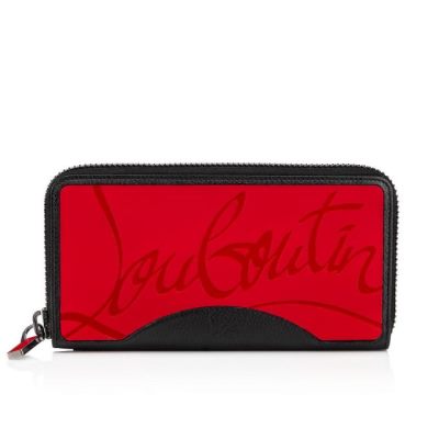 Christian Louboutin M Panettone Wal Classic Usnje Wallets Denarnice Moški Rdeče Črne | SI-32820