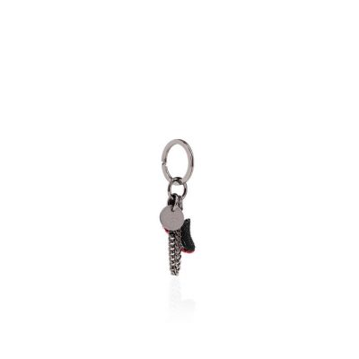 Christian Louboutin M Running Metallic Finish Keyrings Obesek Za Ključe Ženske Črne Rdeče | SI-76289