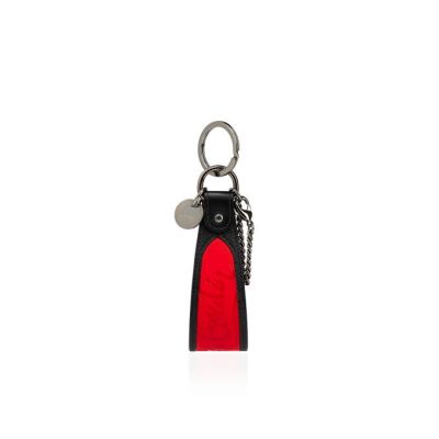 Christian Louboutin M Strap Sneakers Sole Keyring Classic Usnje Keyrings Obesek Za Ključe Moški Rdeče Črne | SI-35610