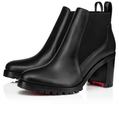 Christian Louboutin Marchacroche 070 70 Calf Boots Škornji Ženske Črne | SI-67577