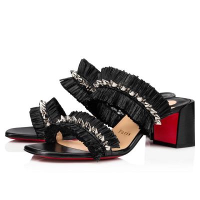 Christian Louboutin Marivodou 55 Mules Mules Ženske Črne | SI-07338