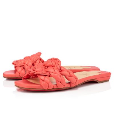 Christian Louboutin Marmela Nappa Mules Mules Ženske Roza | SI-69558