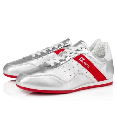 Christian Louboutin My K Low Nappa Sneakers Superge Ženske Srebrne | SI-84269