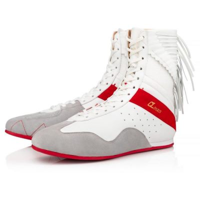 Christian Louboutin My K.O. Version Calf Sneakers Superge Moški Bele | SI-46020