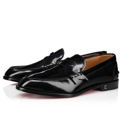 Christian Louboutin No Penny Calf Loafer Mokasini Moški Črne | SI-41412