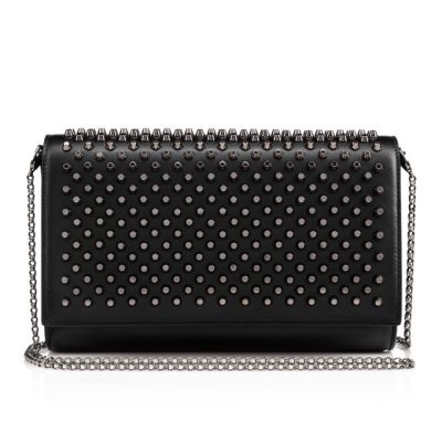 Christian Louboutin Paloma Clutch Classic Usnje Pouches Pouches Ženske Črne | SI-78030