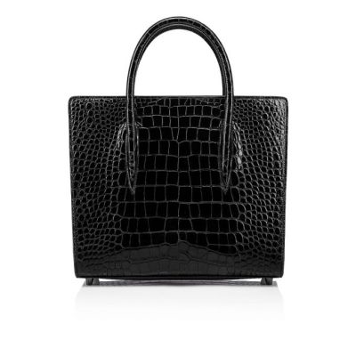 Christian Louboutin Paloma S Medium Creative Usnje Top Handles Top Handles Ženske Črne | SI-34604