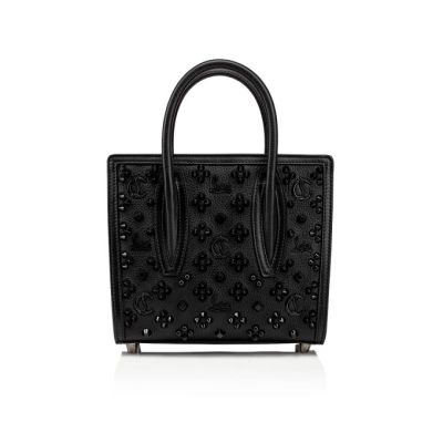 Christian Louboutin Paloma S Mini Calf Emp/Calf Classic Usnje Top Handles Top Handles Ženske Črne | SI-50749