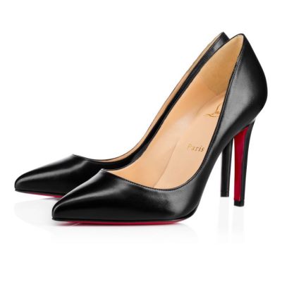 Christian Louboutin Pigalle Nappa Shiny 100 Lambskin Pumps Pumps Ženske Črne | SI-16063
