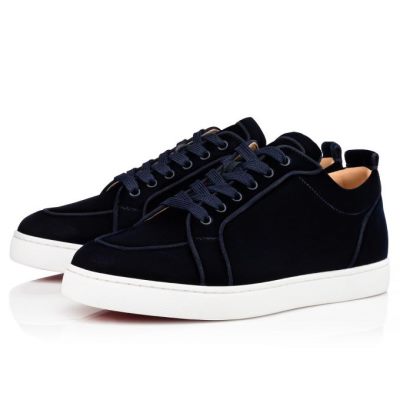 Christian Louboutin Rantulow Orlato Classic Fabric Sneakers Superge Moški Temno Modre | SI-64018