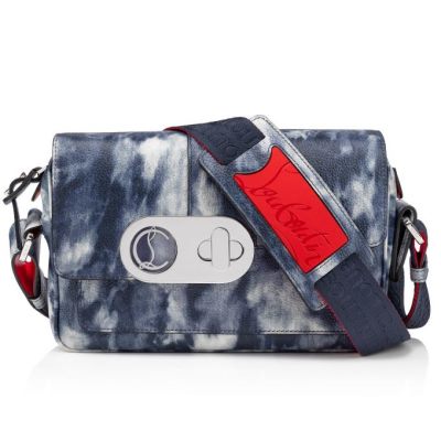 Christian Louboutin Santiago Calf Bum Bags Bum Bags Moški Večbarvni Modre | SI-21718