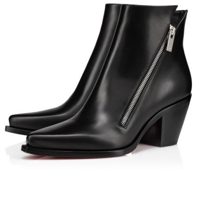 Christian Louboutin Santiazip 65 Calf Boots Škornji Ženske Črne | SI-97178
