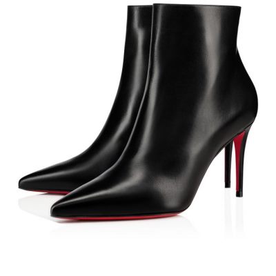 Christian Louboutin So Kate Booty 085 85 Calfskin Boots Škornji Ženske Črne | SI-28101