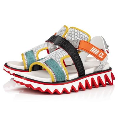 Christian Louboutin Summer Loubishark Version Mesh Sandals Espadrilles & Sandals Moški Večbarvni | SI-04463