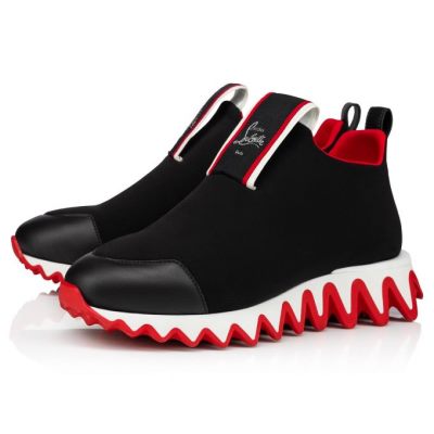 Christian Louboutin Tiketa Calf Sneakers Superge Ženske Črne | SI-65721