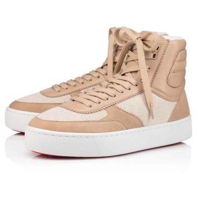 Christian Louboutin Top Rui Calf Sneakers Superge Moški Sive | SI-91446