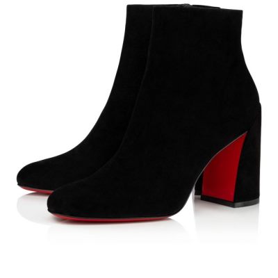 Christian Louboutin Turela 085 85 Veau Velours Boots Škornji Ženske Črne | SI-10349