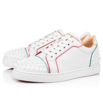 Christian Louboutin Vieira 2 Calf Sneakers Superge Ženske Bele Večbarvni | SI-77926