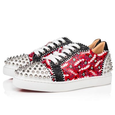 Christian Louboutin Vieira 2 Orlato Version Patent Sneakers Superge Ženske Rdeče | SI-88335